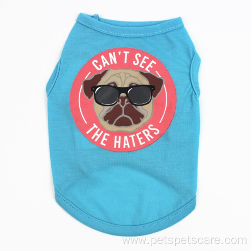 Eco-friendly letter print T-shirt summer dog clothes